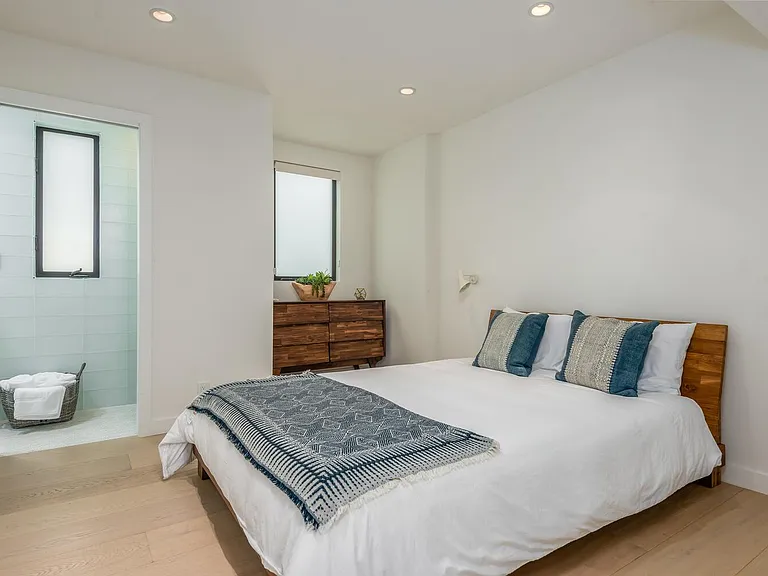 Downstairs bedroom with ensuite bath