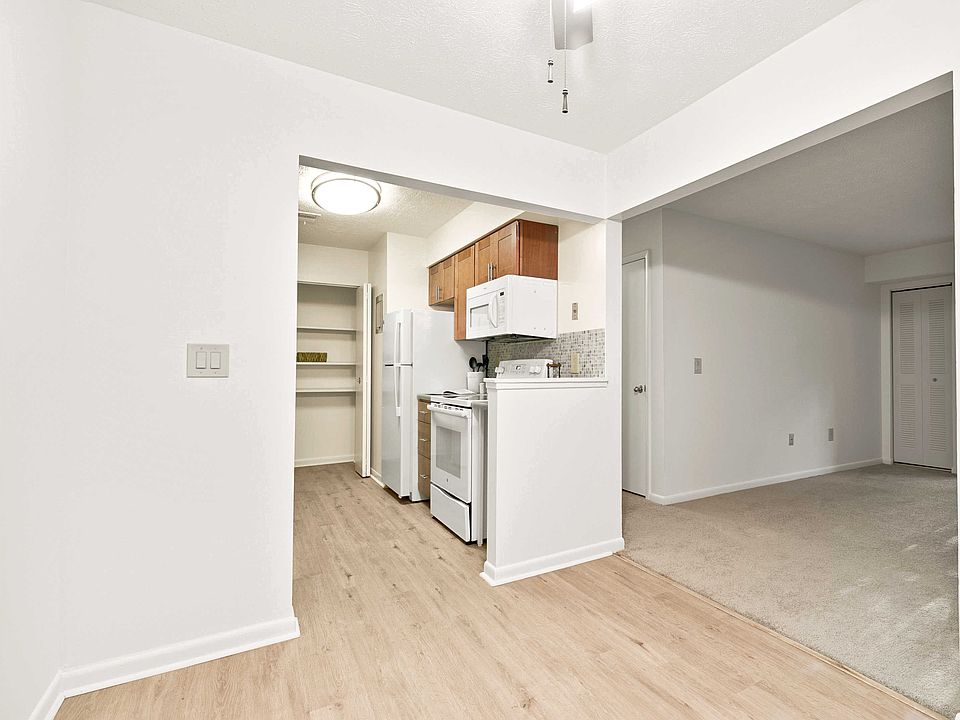Open Concept Kitchen, Dining, and Living Room (Shown here in a 2-bedroom floor plan)