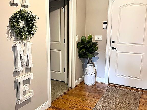 Garage entry and laundry