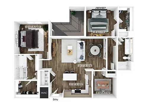 Floor plan B3D