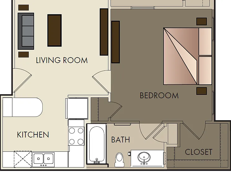 A2 One Bed One Bath