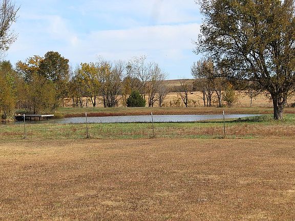 Pond with Fenced Area