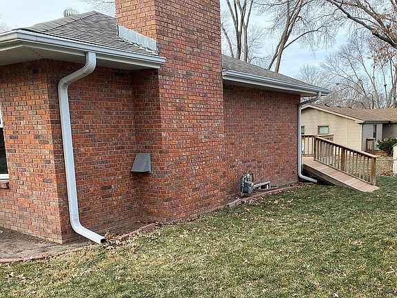 East side of home