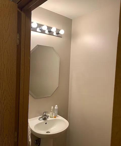 half bathroom on 2nd floor