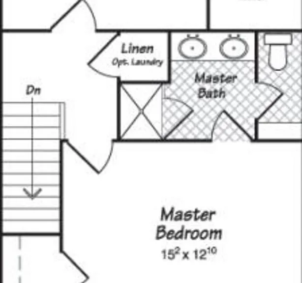 Floor plan for 3rd floor with bedrooms