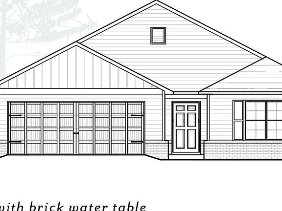 Elevation w Brick Water Table