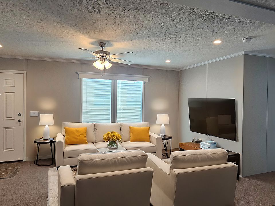Living room staged