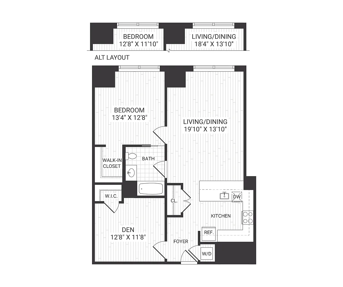Floor plan A13 den