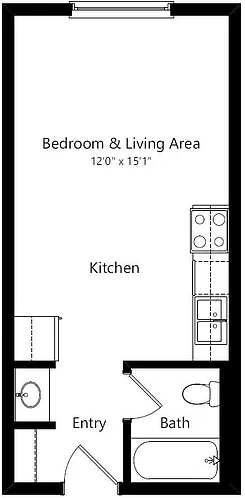 Floor plan Studio