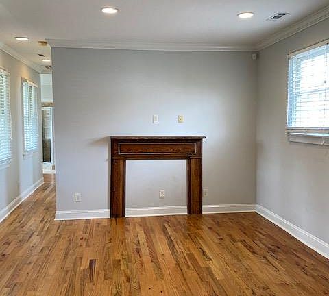 Living area and kitchen are one open space