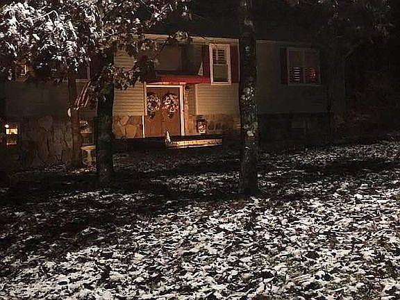 Canopy over front porch