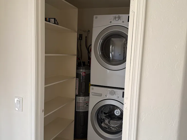 Pantry, Washer and Dryer