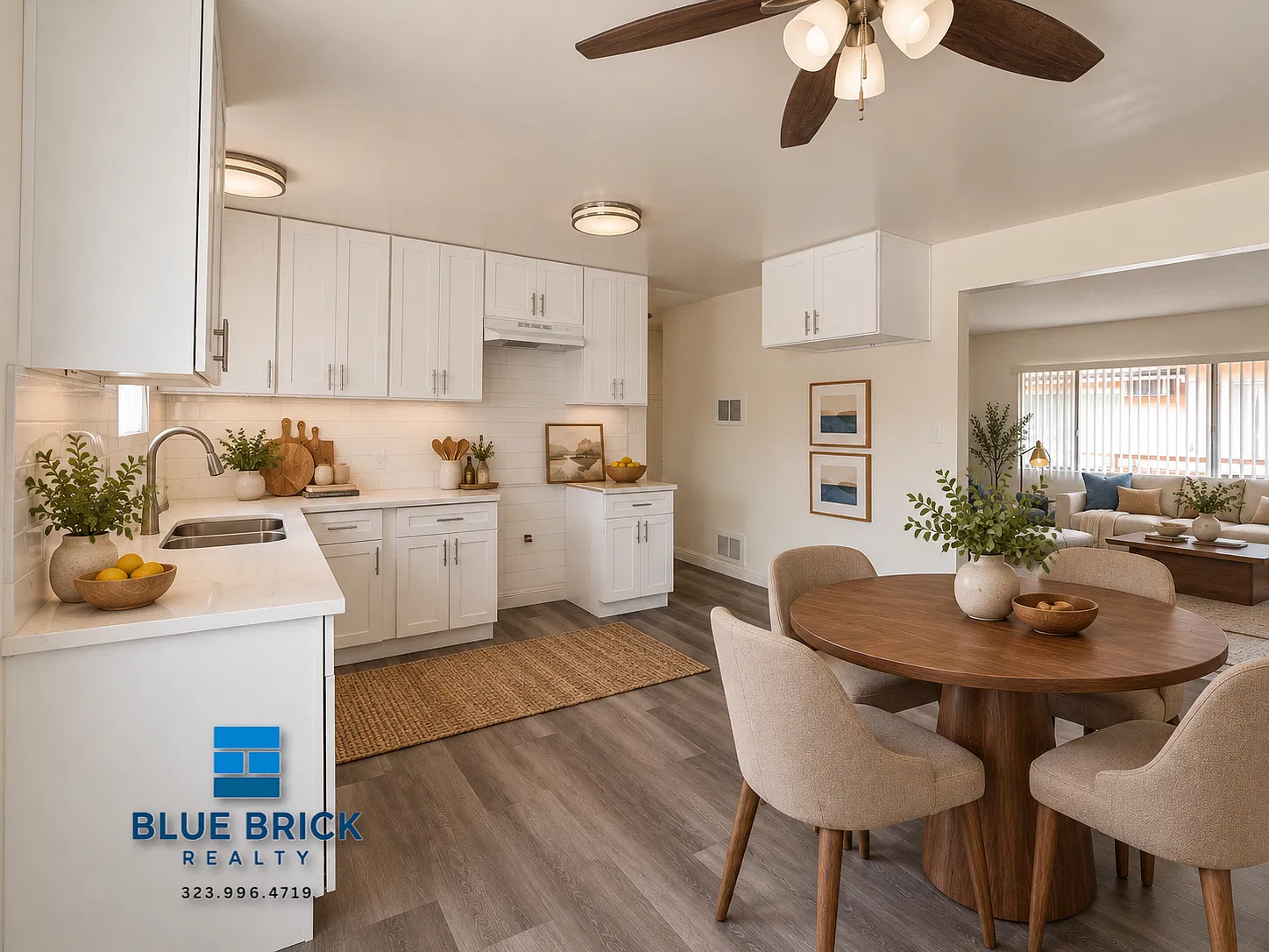 Comfortable 2BR/1BA Apartment with In-Unit AC, Ceiling Fans & Parking — Photo 2