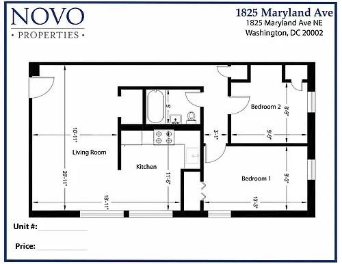 Floor plan Two Bedroom