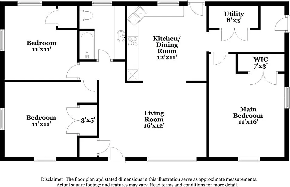 3 bed, 1.0 bath, 1425 sqft, $1,690 — Photo 2