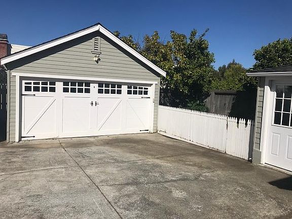 Detached double car garage