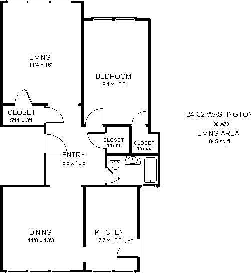 2nd image of 30 Washington Blvd APT 3A