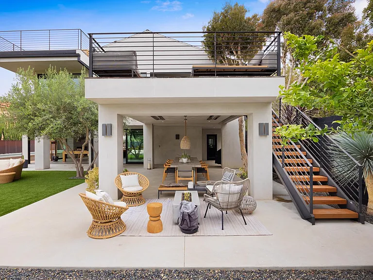 Step out to enjoy your morning coffee with fresh air and sunlight