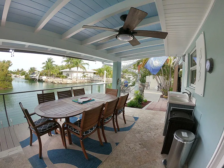 Outdoor dining areas.