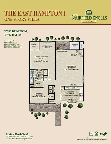 Floor plan The East Hampton I