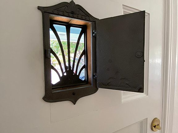 Original front door with speak-easy.