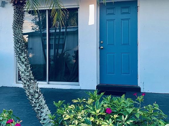 Front door and patio.