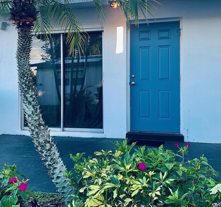 Front door and patio.