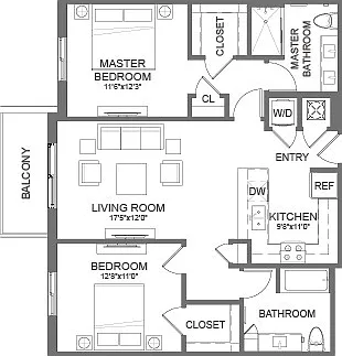 2B1.2 Floor Plan 2B1.2 Floor Plan