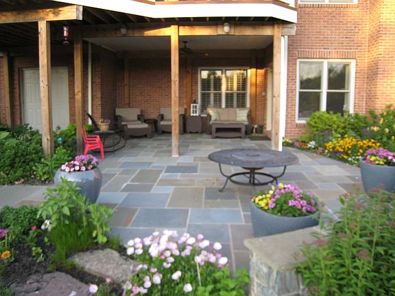 Walkout patio