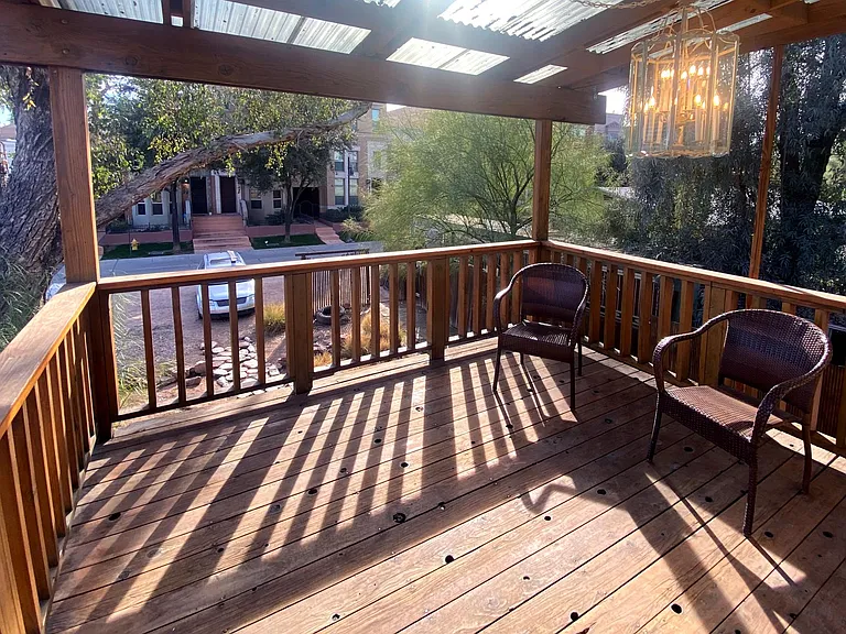 Large redwood Deck