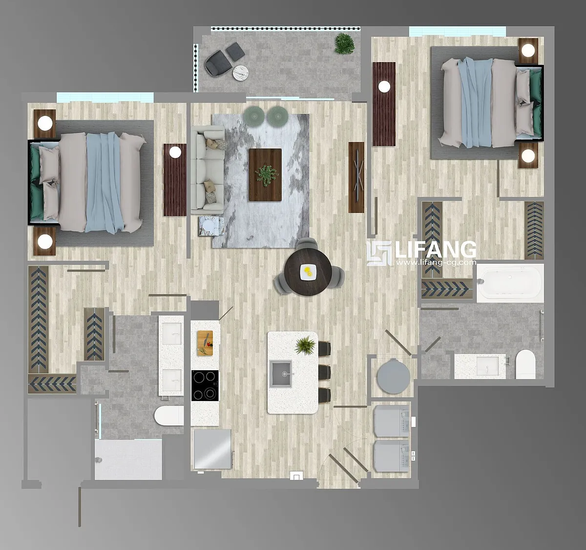 Floor plan B3-E