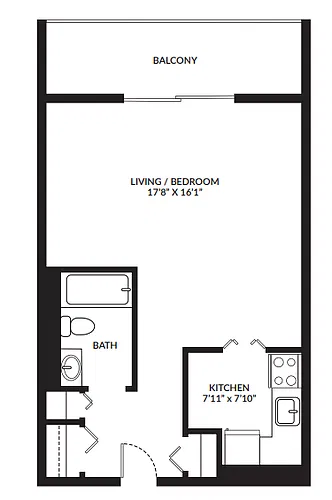 Floor plan Studio