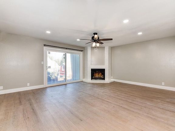 Living room looking into balcony