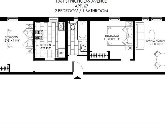 2nd image of 1061 Saint Nicholas Ave APT 67