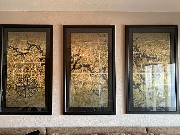 Custom Made Map & Framing