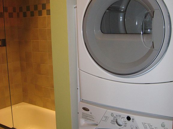 In-unit high-efficiency washer and dryer