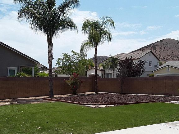 View of the backyard