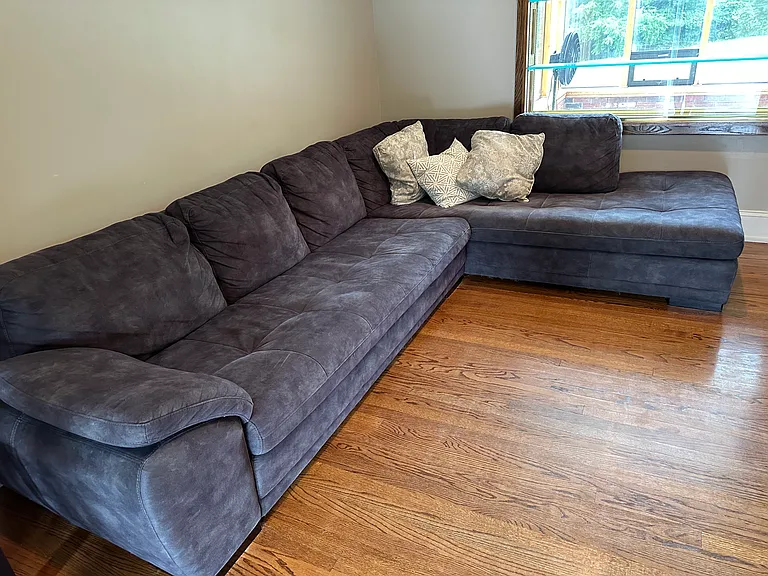 L-shaped couch available for renter.