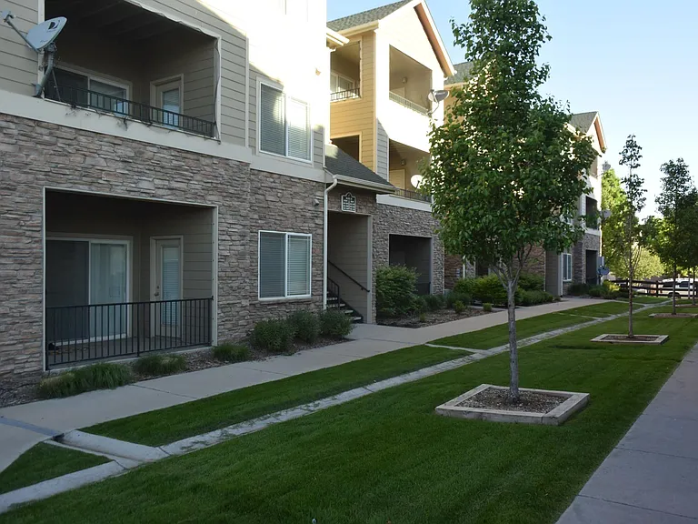 Michael Place Apartments buildings and landscaping