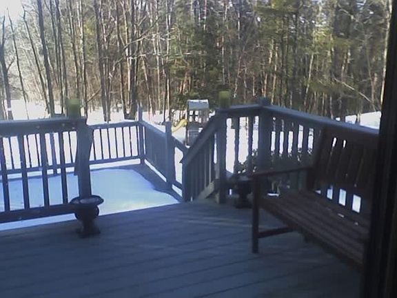 outdoor decks and backyard