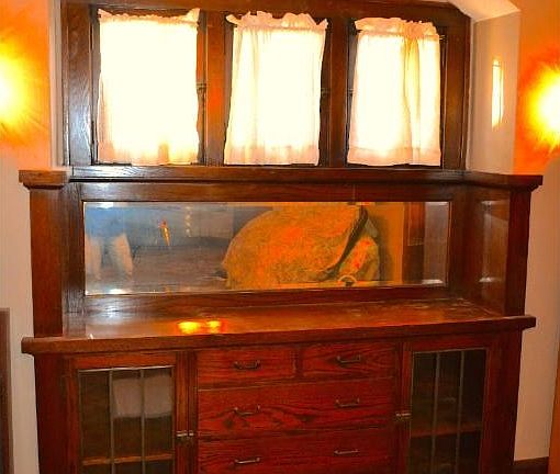 Classic built-in in dining room.