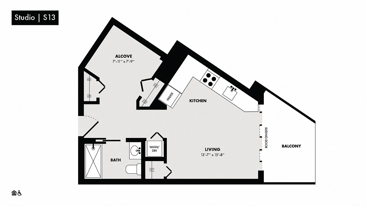 Floor plan Studio-S13
