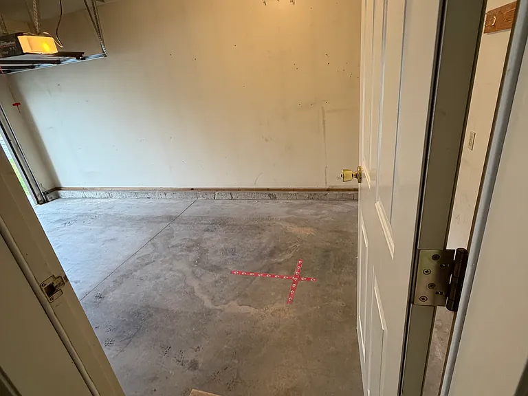 Entrance to garage from house.