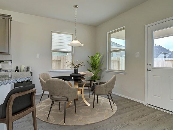 Sun-lit dining area
