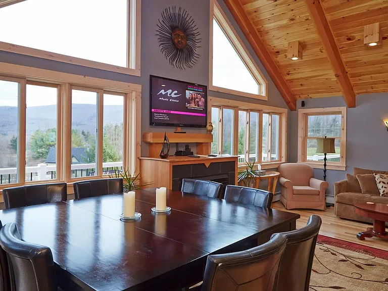 The dining room area of the great room