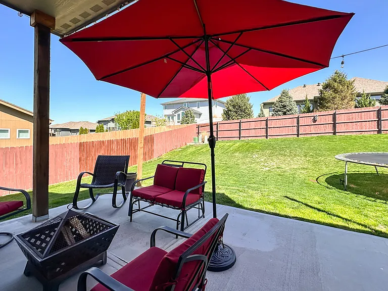 Back Patio with Fenced Yard