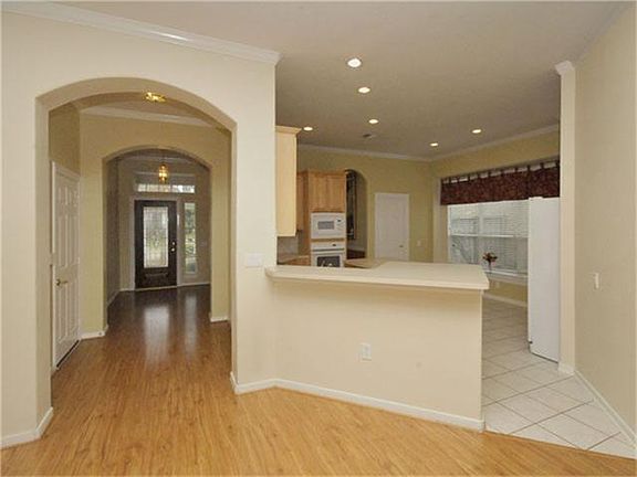 View from family room looking to the entry