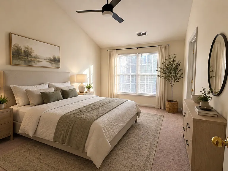 Virtually Staged - Master Bedroom