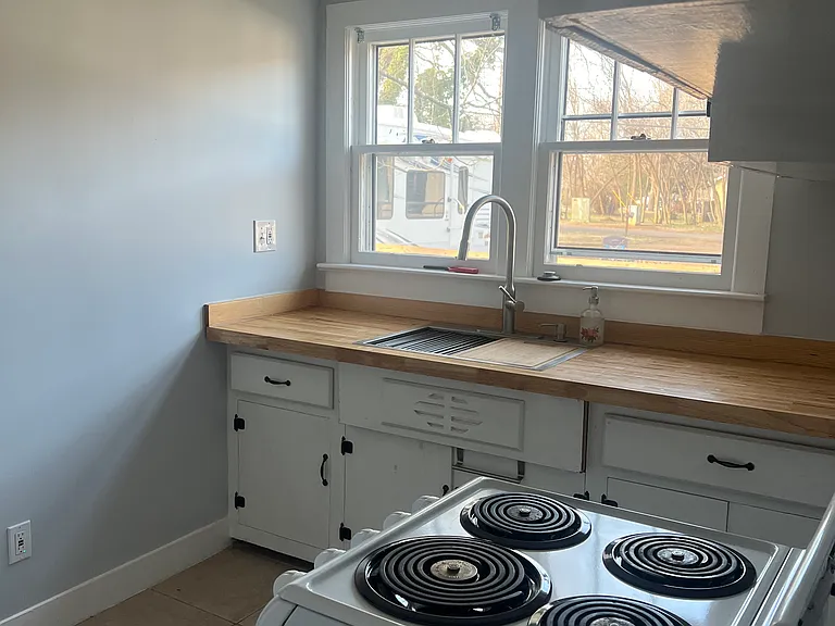 Kitchen- view from laundry room.