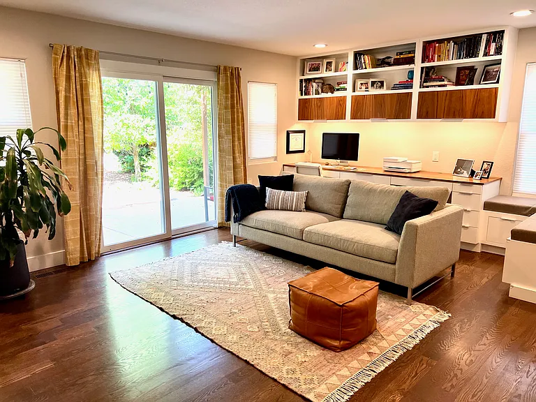 Closer up of the second living room/office area.